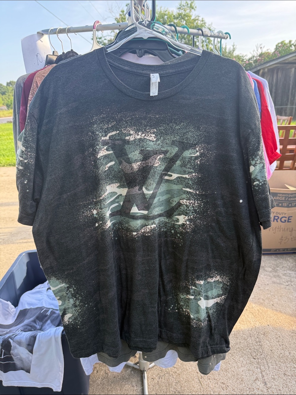 Black Camo Graphic Short Sleeve Tee